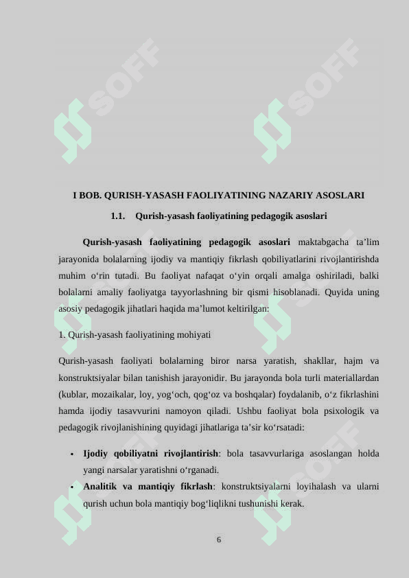 MAKTABGACHA  TA’LIM TASHKILOTLARIDA  QURISH-YASASH 6