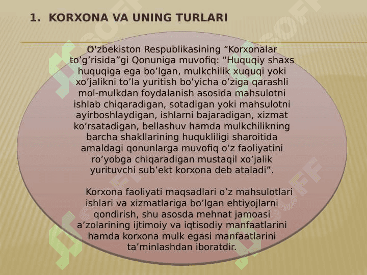KORXONA VA UNING PERSONALI 2