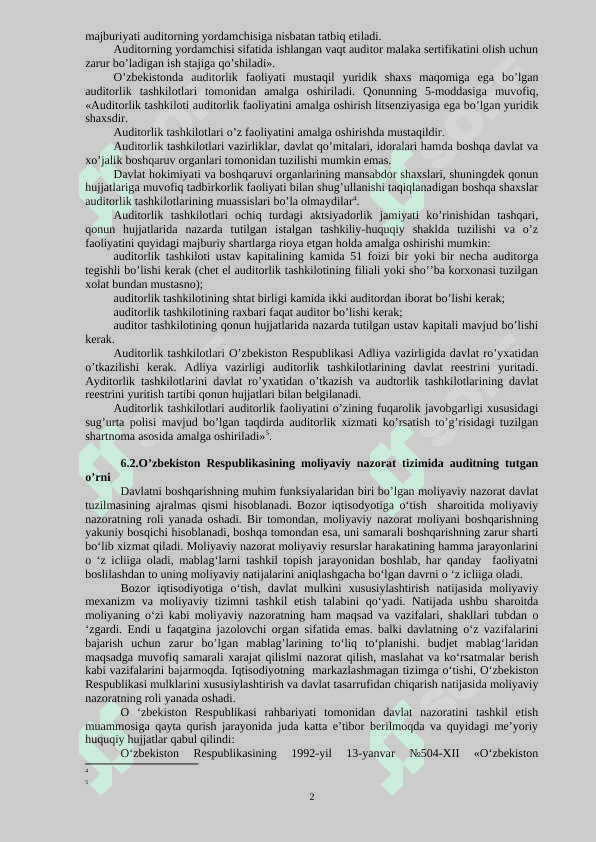 Auditning mohiyati, uning maqsadi va vazifalari 2