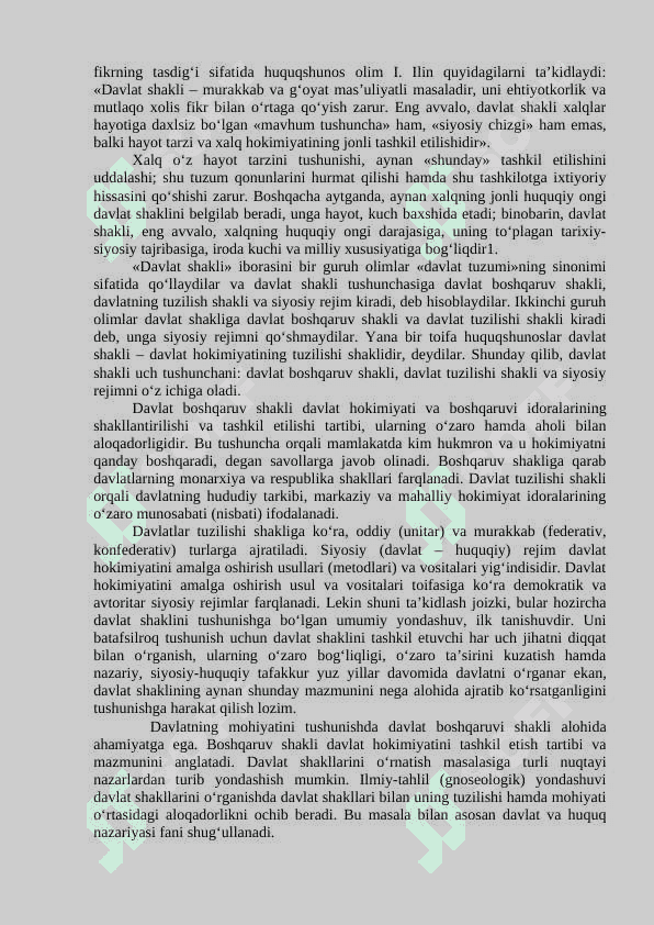 Davlatning funksiyalari, shakllari va mexanizmi 6