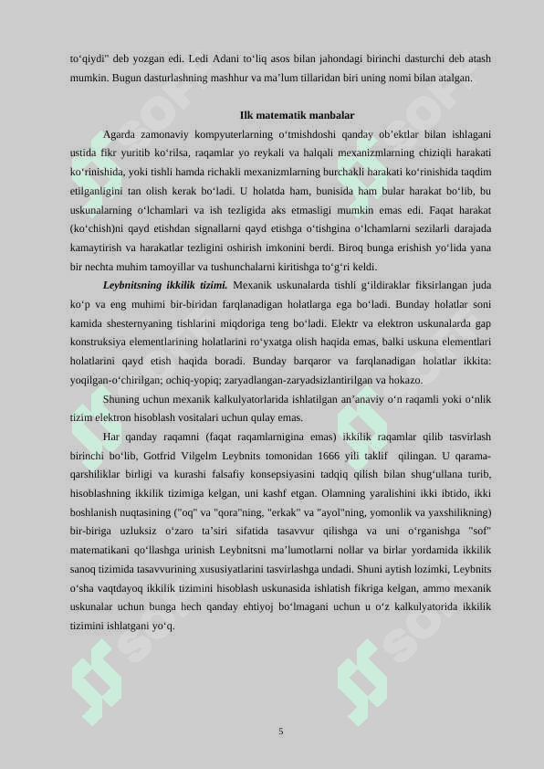 MANTIQIY ELEMENTLAR  VA  SXEMALAR 5