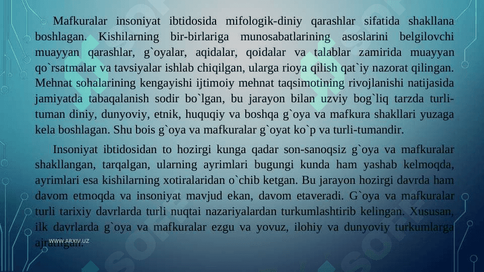 G’oyaning  asosiy xususiyatlari va turlari 3