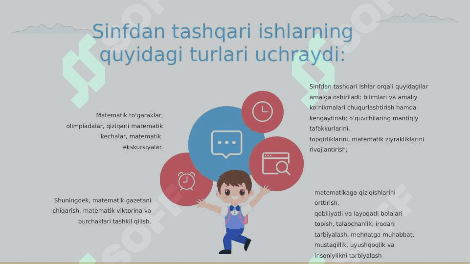 Matematikadan sinfdan tashqari ishlari tashkil etish metodikasi 4