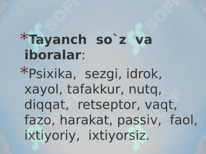 Bilish jarayonlari va psixodiagnostika 3