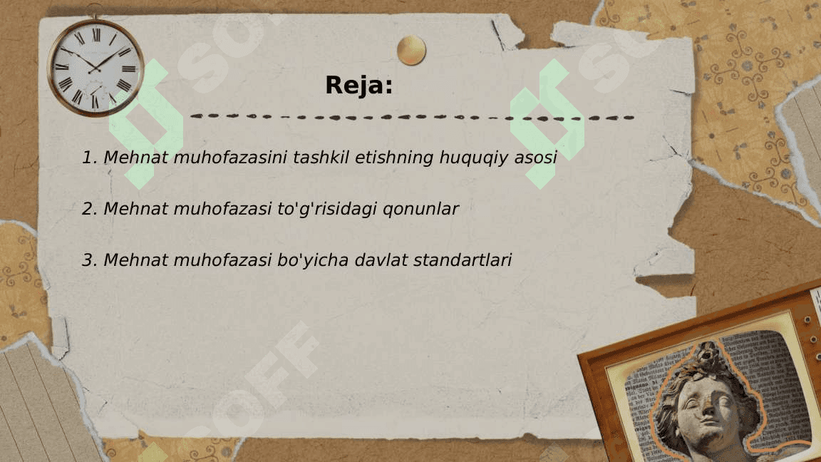 Mehnat muhofazasini tashkil etish bo’yicha me’yoriy hujjatlar tahlili 2