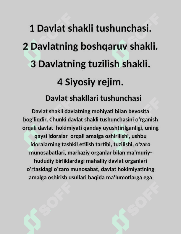 Davlat shakllari 2