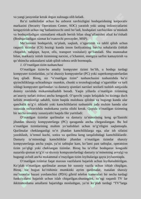 O’RNATILGAN TIZIMLARDA QURILMALAR DRAYVERI 2