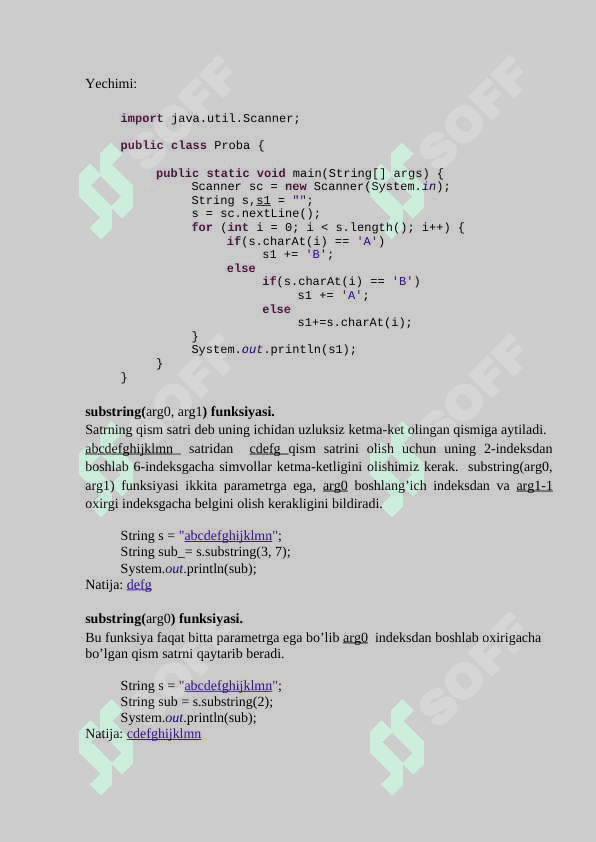 Mobil ilovalarni ishlab chiqish_Satrlardan foydalanib dasturlash_LABAROTORIYA ISH 3