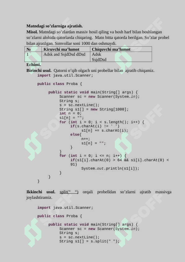 Mobil ilovalarni ishlab chiqish_Satrlardan foydalanib dasturlash_LABAROTORIYA ISH 4
