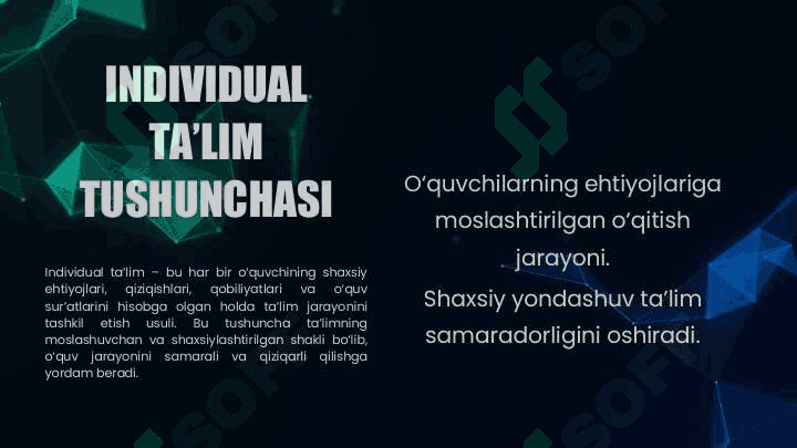 Sun'iy intilik yordamida individual taʼlimni tashkil etish 7