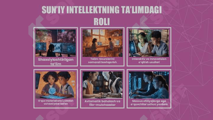 Sun'iy intilik yordamida individual taʼlimni tashkil etish 8