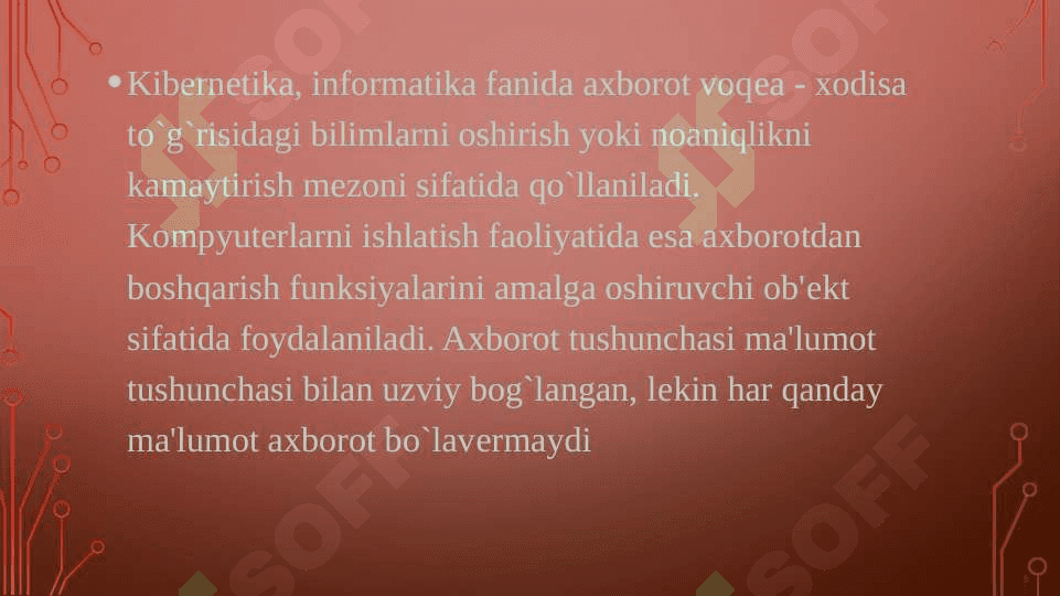 Axbarot turlari va uning ishonchliligi 4