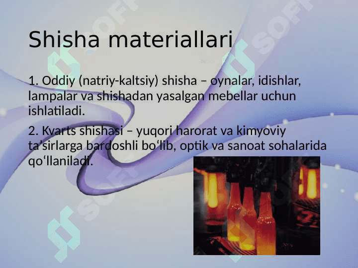 Silikat materiallar va buyumlar 5