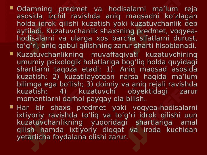 IDROK VA UNING QONUNIYATLARI 8