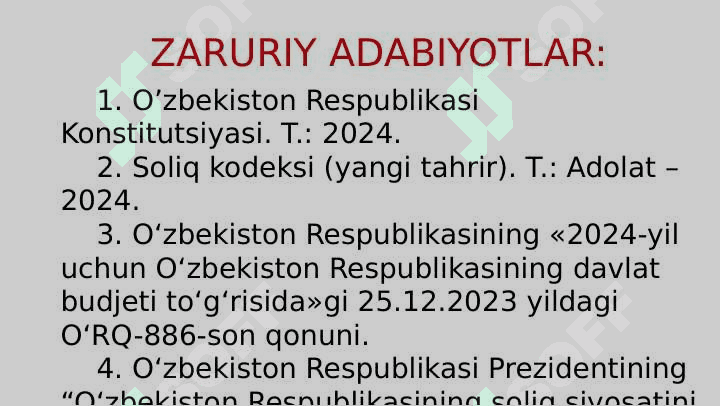 To'g'ri soliqlarning huquqiy tavsifi 3
