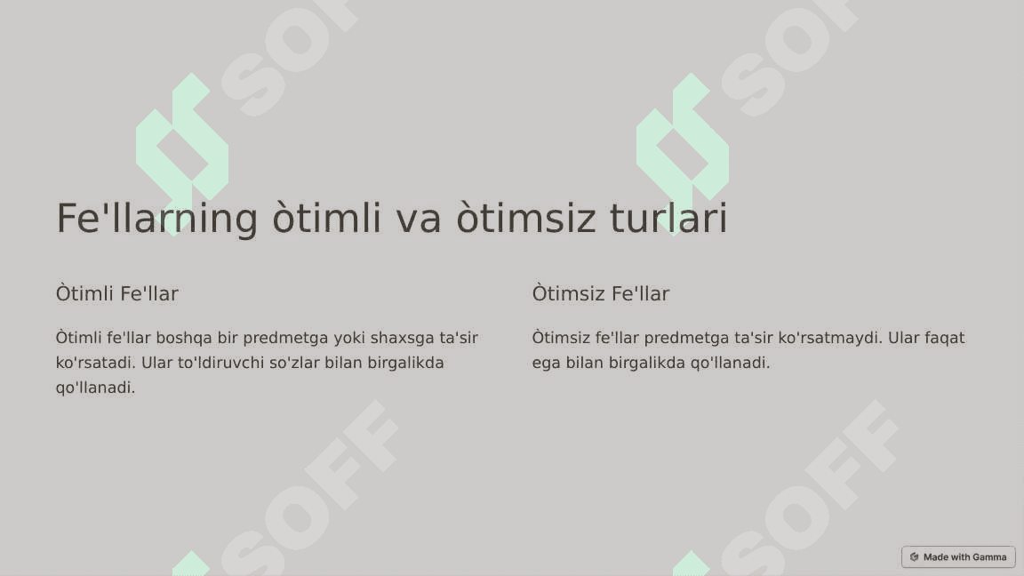 Fel so'z turkumi 2