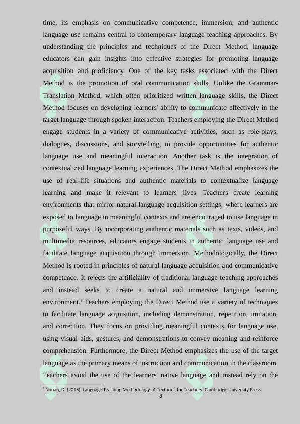 Stages of development of foreign language teaching methodology 8