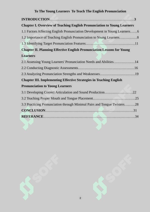 To The Young Learners  To Teach The English Pronunciation 2