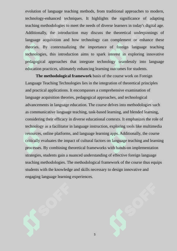 Foreign languages teaching technologies 5