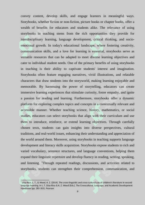 USING STORYBOOKS IN TEACHING ENGLISH TO YOUNG LEARNERS 8