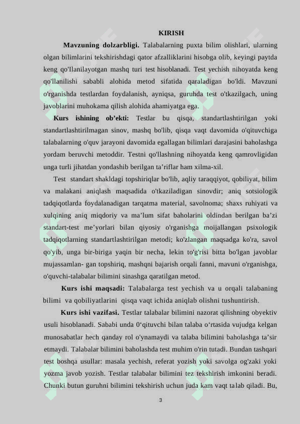 Ta'lim menejmentini o'qitishda ijodiy testlardan foydalanish metodikasi 3
