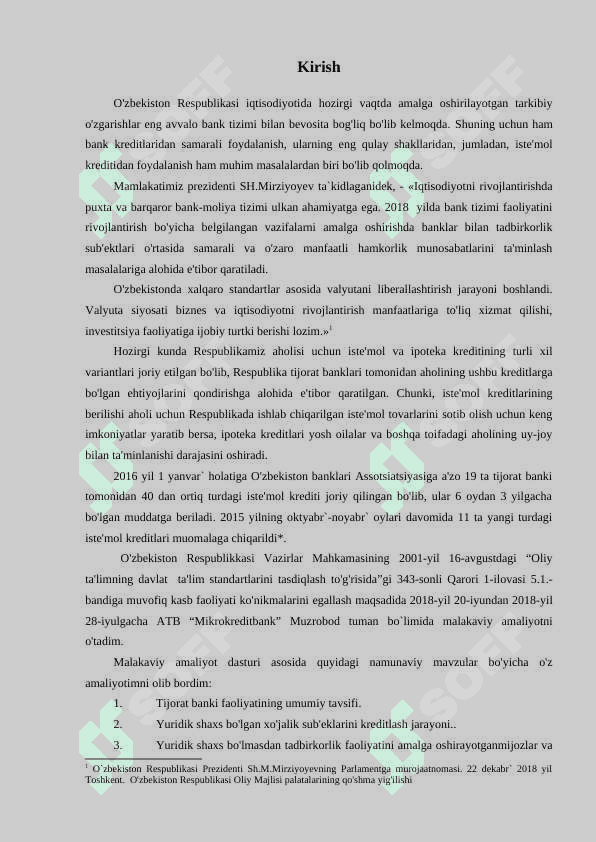 Amaliyot hisoboti bank 2