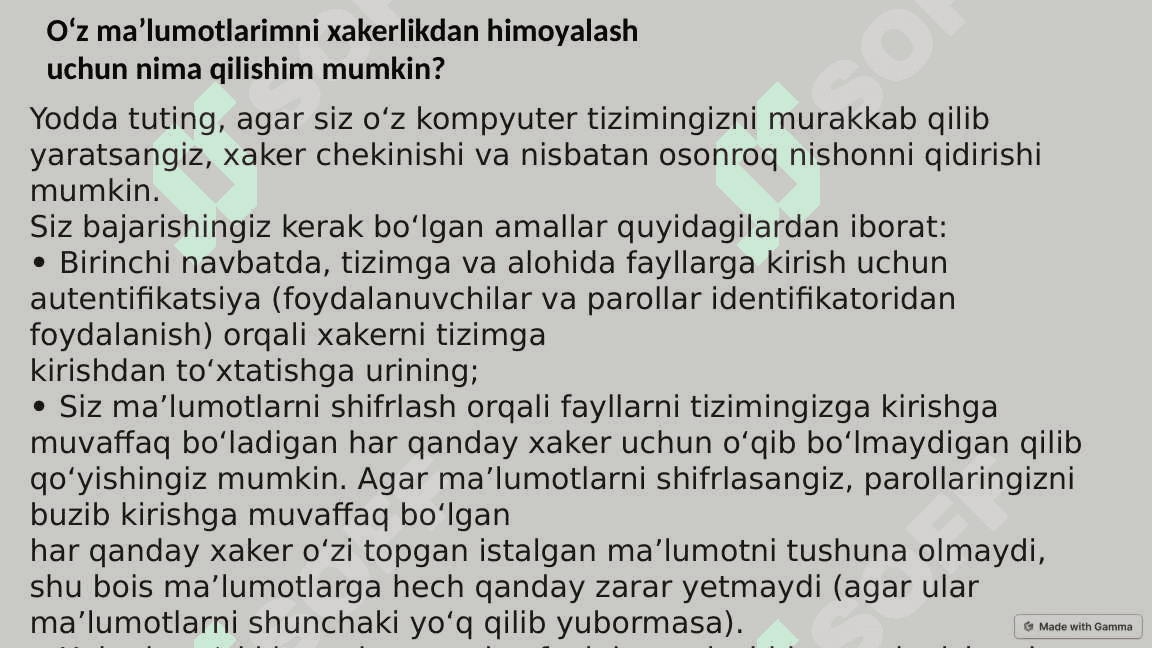 Kompyuter xavfsizligi zamonaviy xavf xatarlar 4