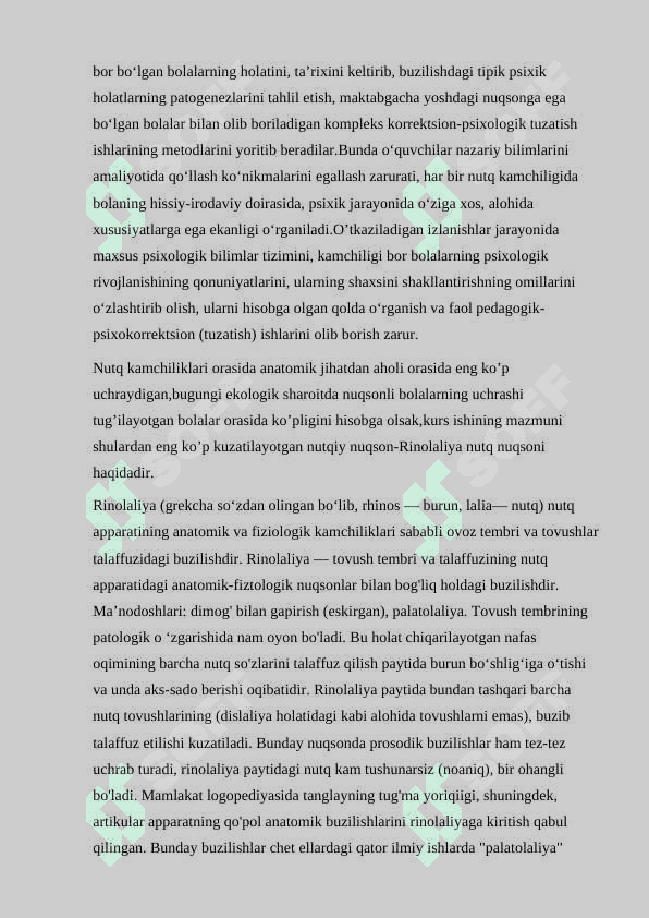 Rinolaliyani bartaraf etishda operatsiyagacha va operatsiyadan keyin olib boriladigan ishlar 3