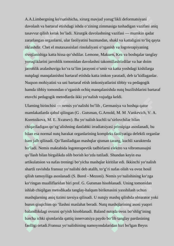 Rinolaliyani bartaraf etishda operatsiyagacha va operatsiyadan keyin olib boriladigan ishlar 6