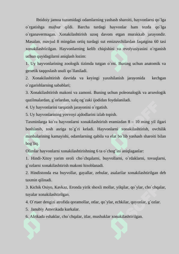 Chorvachilik asoslari 4