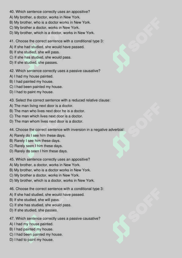 Ingliz tili test 6