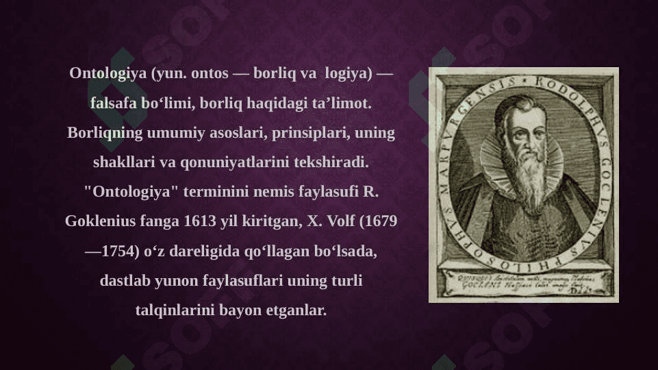 Ontologik va munosabatdosh kategoriyalarning uyg’unligi 2