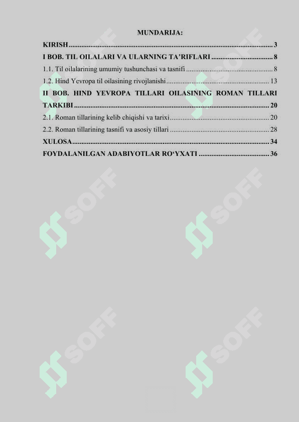 Til oilalari. Hind-Yevropa tilllari 2