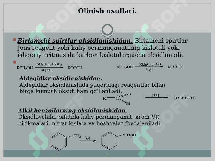 KARBON KISLOTALAR, MURAKKAB EFIRLAR, AMIDLAR 6