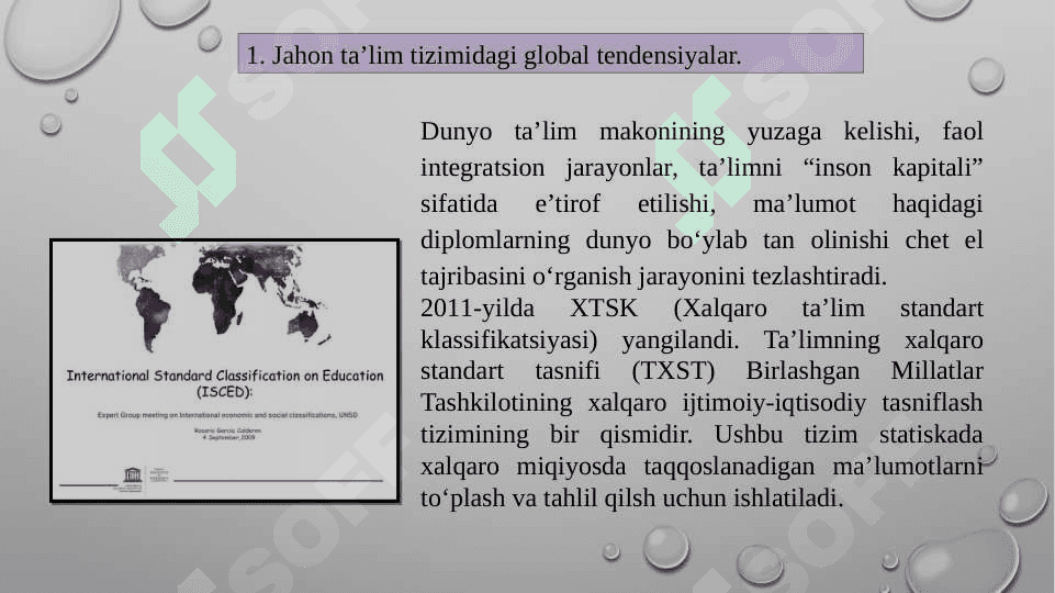 XX asr jahon ta’lim tizimidagi global tendensiyalar 2