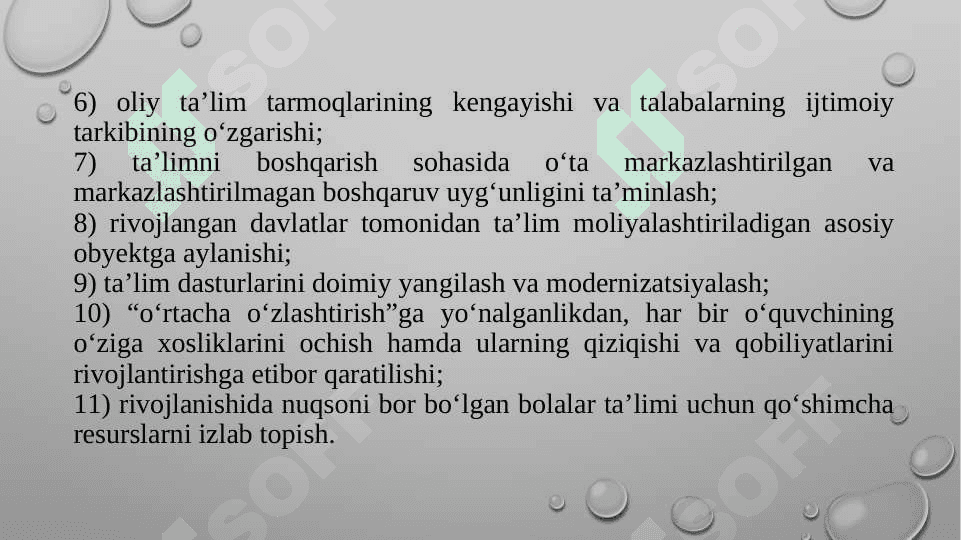 XX asr jahon ta’lim tizimidagi global tendensiyalar 7
