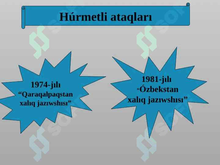 Jolmurza Aymurzaev ómiri hám dóretiwshiligi 4
