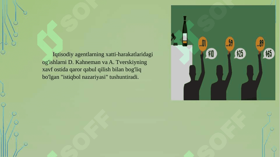 Tavakkalchilik va noaniqliklar sharoitida tanlash 6