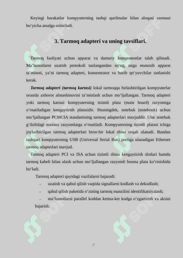 Oddiy tarmoqni qurish va sozlash. 7