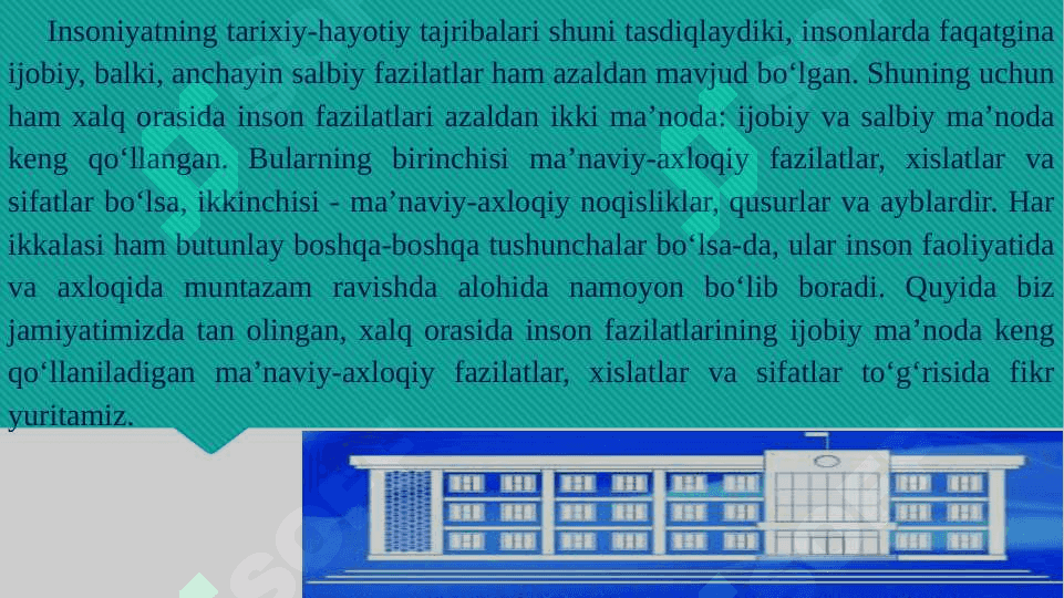 BUYUK O‘TMISHNI, O‘ZLIKNI ANGLASH MOHIYATI 4