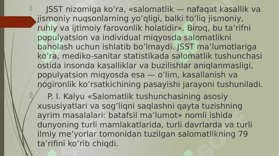 Aholi salomatligi ko’rsatkichlari haqida tushuncha 3