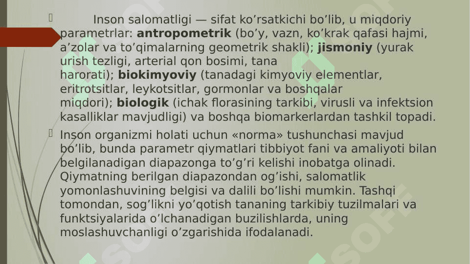 Aholi salomatligi ko’rsatkichlari haqida tushuncha 4