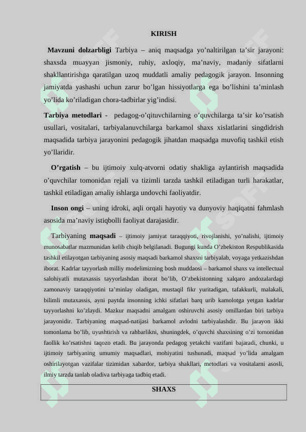 Tarbiya jarayoni.Tarbiya turlari va mеtodlari 2