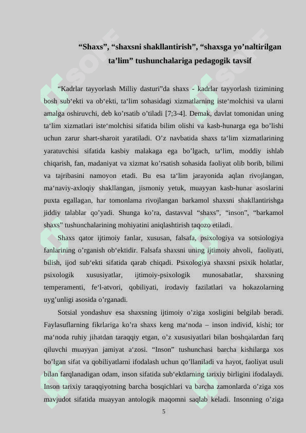 BOLA SHAXSIGA HURMAT VA TALABCHANLIKNI TARBIYALASH USULI 5