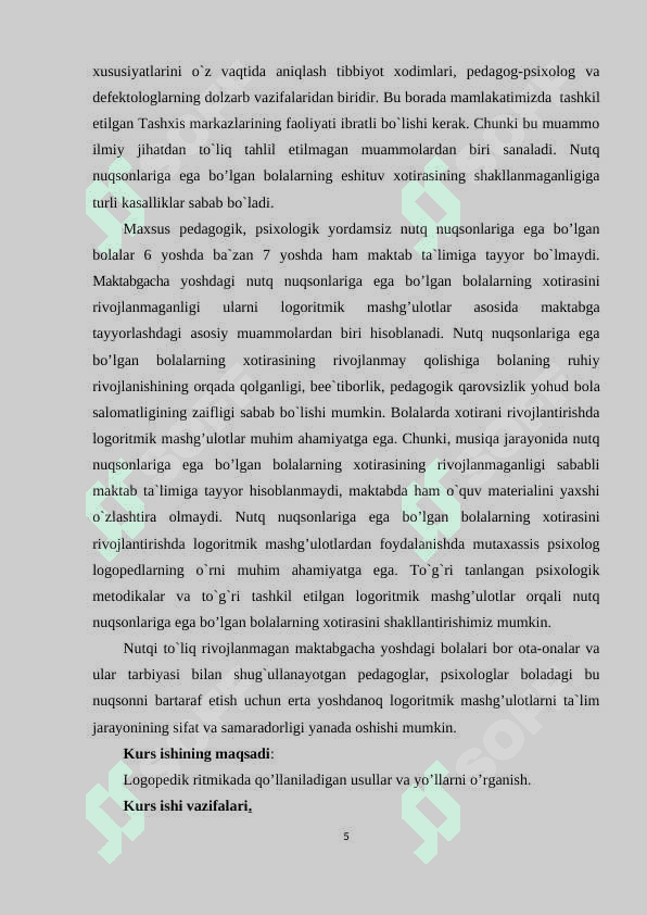 Logopedik ritmikada qo’llaniladigan usullar 5