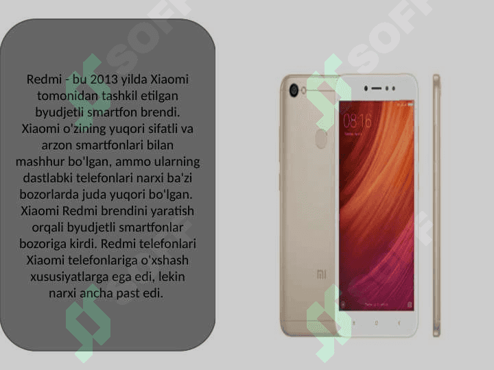 Redmi kompaniyasi haqida slayd 3
