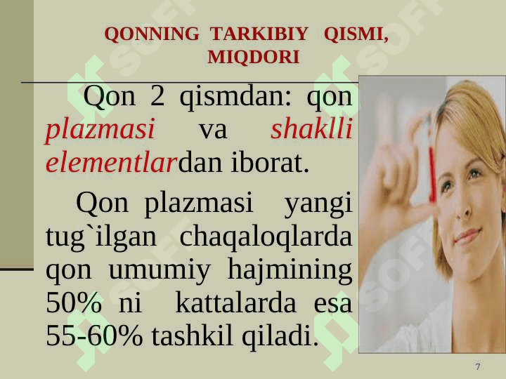 QON  TOMIR  VA  LIMFA  TIZIMI 7