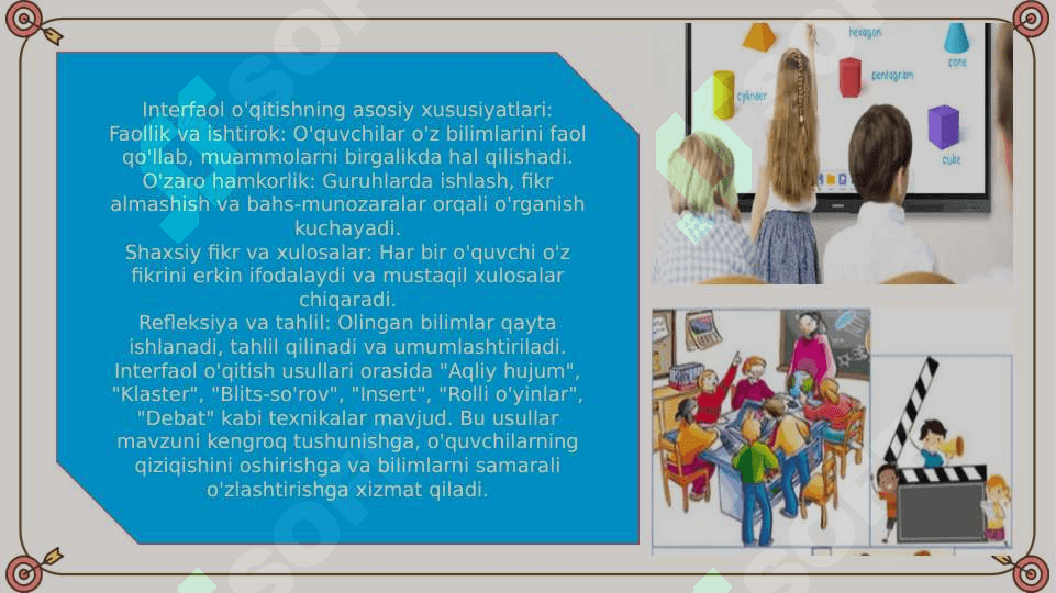 Fe'l so'z turkimini oʻrganishda interfaol metodlarning ahamiyati 6