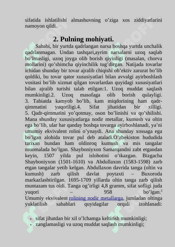 Pulning mohiyati. 4