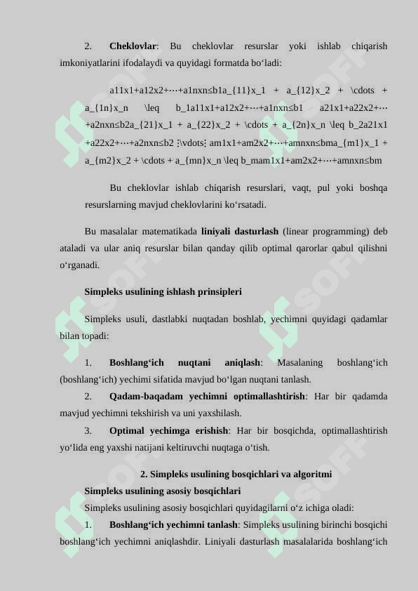 Iqtisodiy masalalarni simpleks usulda yechish 6